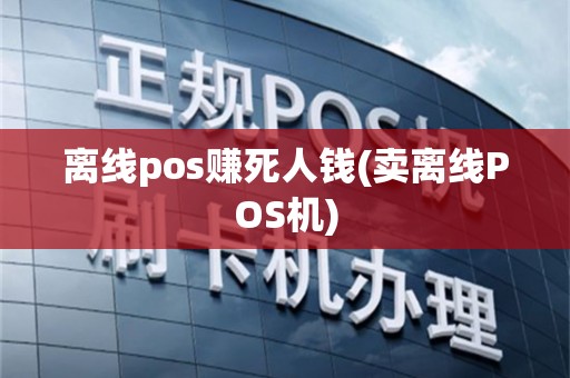 离线pos赚死人钱(卖离线POS机)
