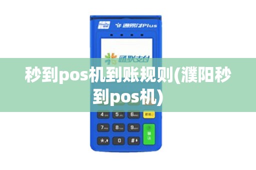 秒到pos机到账规则(濮阳秒到pos机)