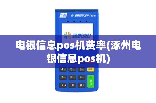 电银信息pos机费率(涿州电银信息pos机)