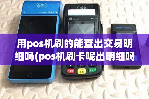用pos机刷的能查出交易明细吗(pos机刷卡呢出明细吗)