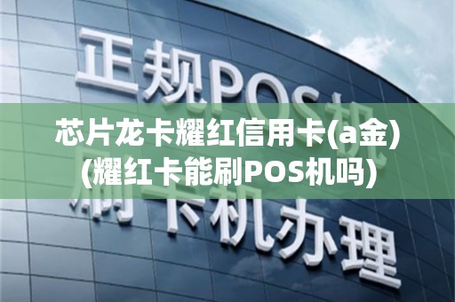 芯片龙卡耀红信用卡(a金)(耀红卡能刷POS机吗)