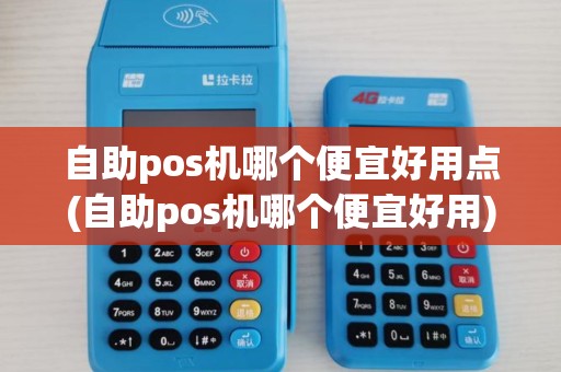 自助pos机哪个便宜好用点(自助pos机哪个便宜好用)