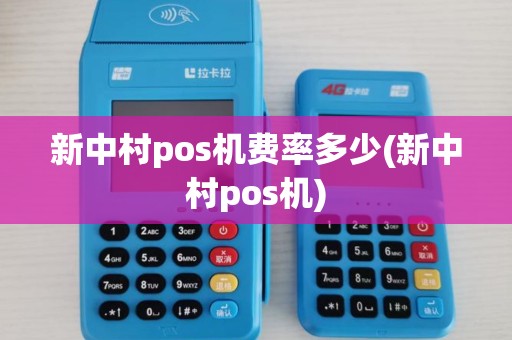 新中村pos机费率多少(新中村pos机)