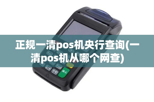 正规一清pos机央行查询(一清pos机从哪个网查)