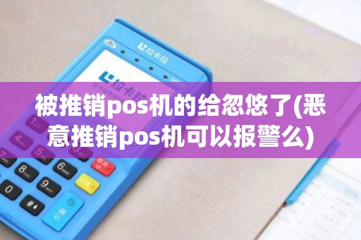 被推销pos机的给忽悠了(恶意推销pos机可以报警么)