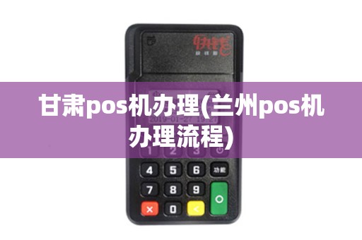 甘肃pos机办理(兰州pos机办理流程)