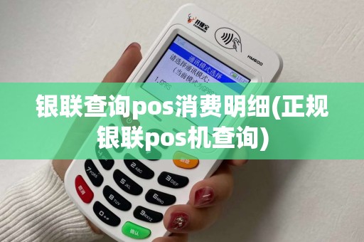 银联查询pos消费明细(正规银联pos机查询)