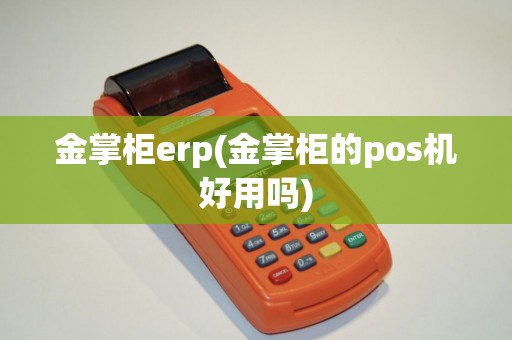 金掌柜erp(金掌柜的pos机好用吗)