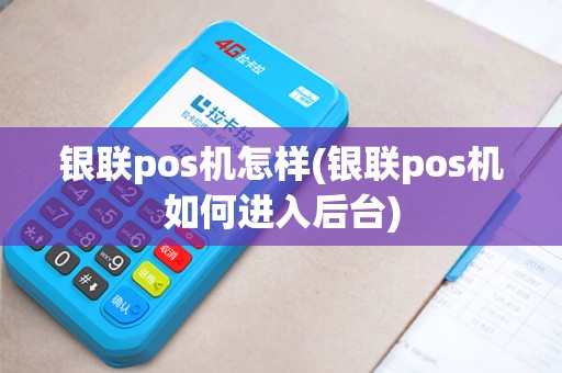 银联pos机怎样(银联pos机如何进入后台)