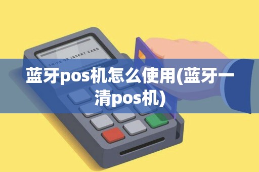 蓝牙pos机怎么使用(蓝牙一清pos机)