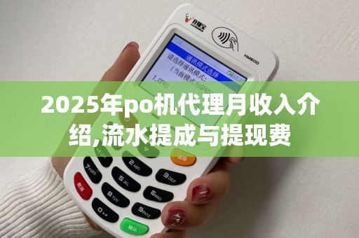 2025年po机代理月收入介绍,流水提成与提现费