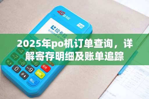2025年po机订单查询，详解寄存明细及账单追踪