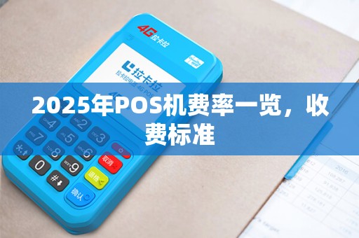 2025年POS机费率一览，收费标准