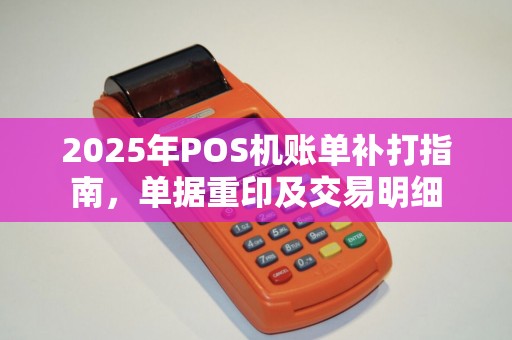 2025年POS机账单补打指南，单据重印及交易明细