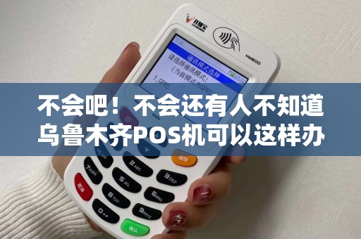 不会吧！不会还有人不知道乌鲁木齐POS机可以这样办吧？