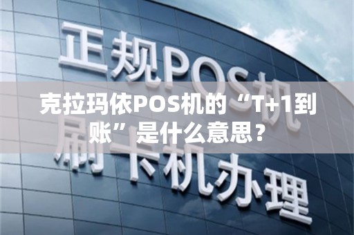 克拉玛依POS机的“T+1到账”是什么意思？
