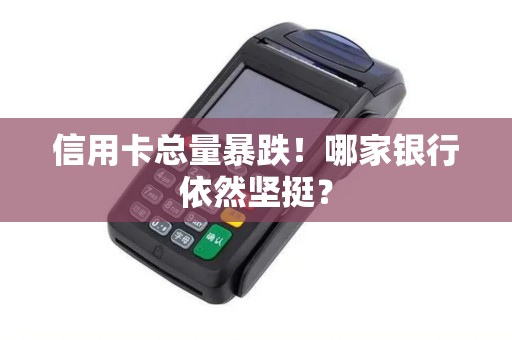 信用卡总量暴跌！哪家银行依然坚挺？