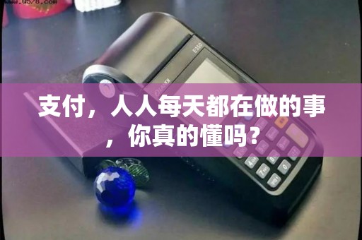 支付，人人每天都在做的事，你真的懂吗？