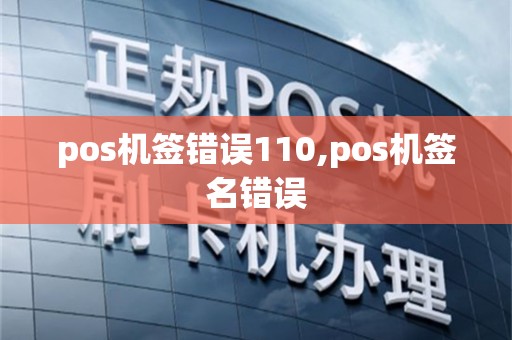 pos机签错误110,pos机签名错误