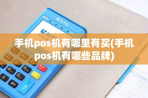 手机pos机有哪里有买(手机pos机有哪些品牌)