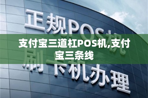 支付宝三道杠POS机,支付宝三条线
