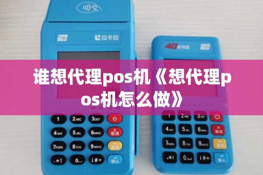谁想代理pos机《想代理pos机怎么做》