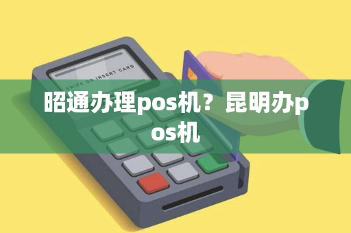 昭通办理pos机？昆明办pos机