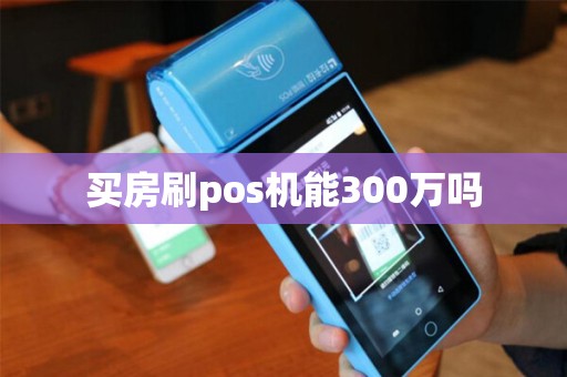 买房刷pos机能300万吗