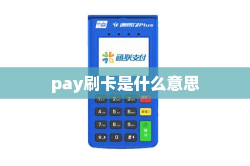 pay刷卡是什么意思